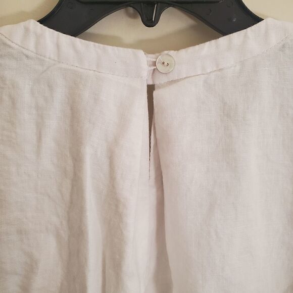 Boo Gemes White Linen Tunic S - Picture 8 of 11